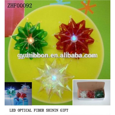 2016 high quality wholesale led lighting ribbon bow and pre-tied ribbon bow for gift packing/box packing